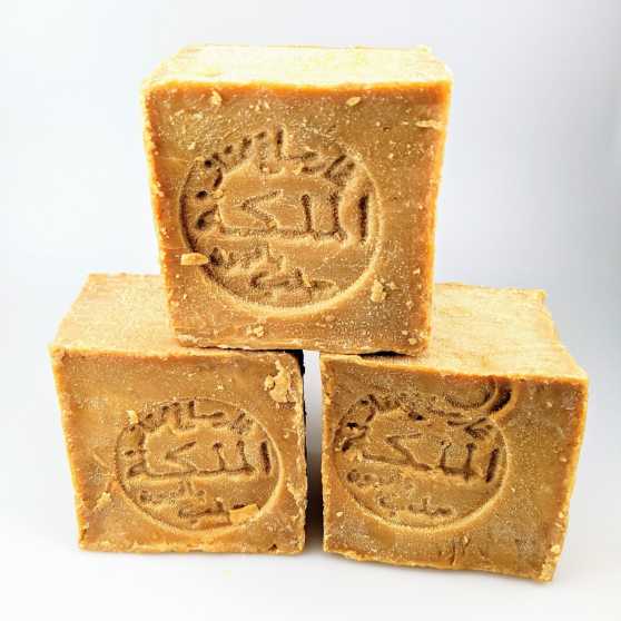 Olive Kingdom - 3 stuks Aleppo Zeep met Laurierbesolie (geproduceerd in Libanon)