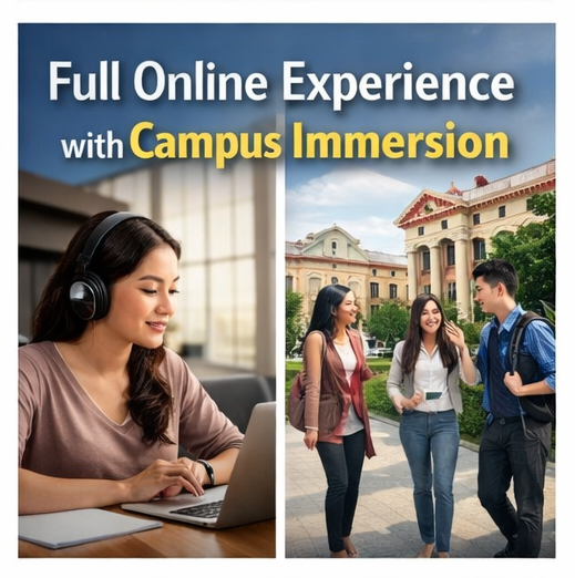 Full Online Experience with Campus Immersion
