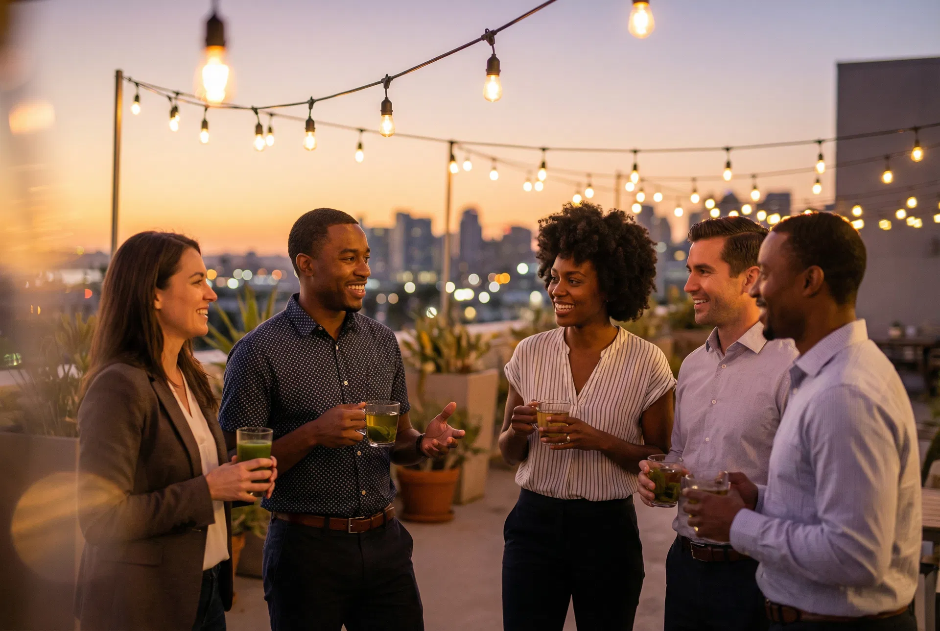 After-event networking social