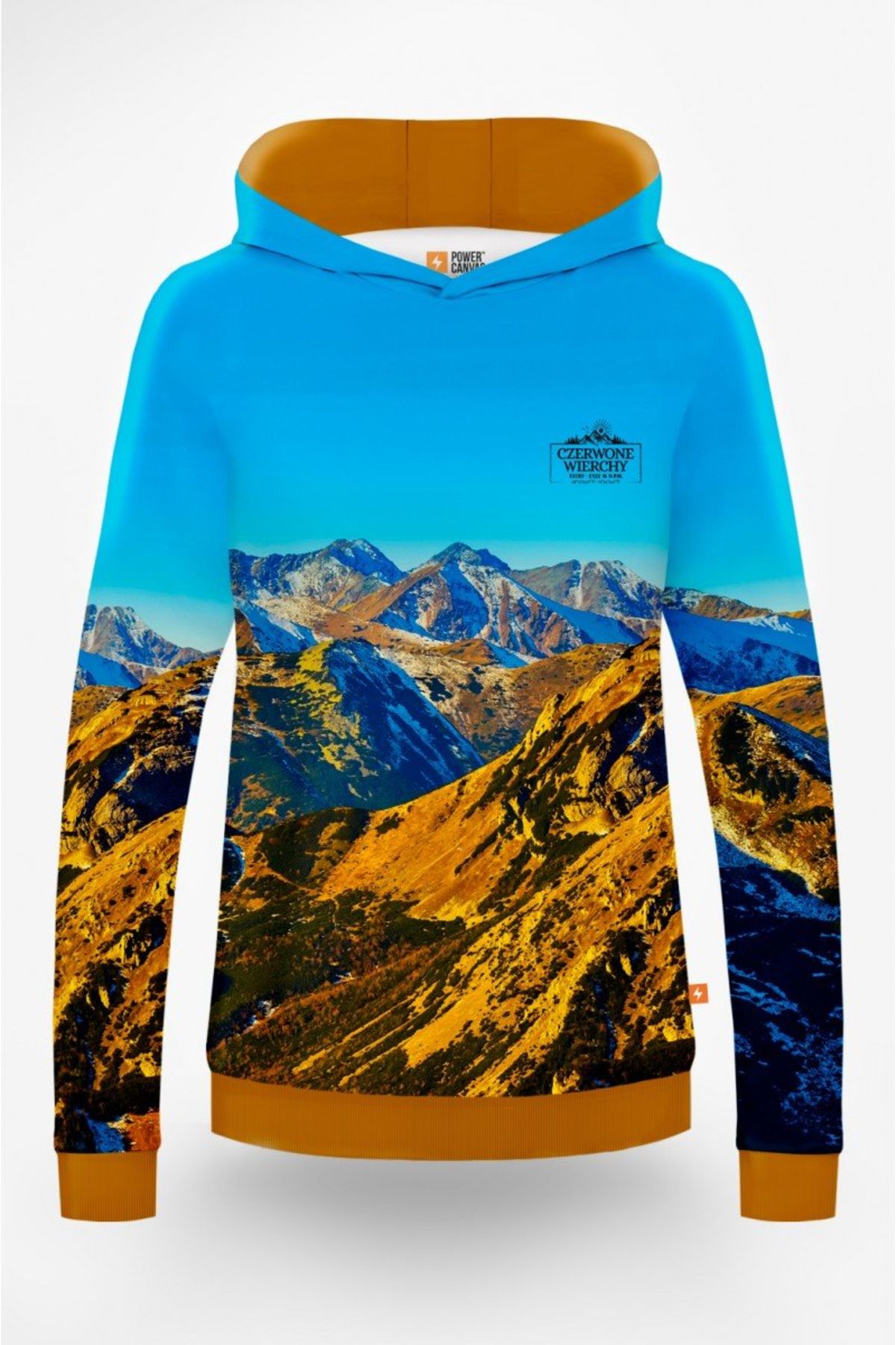 Bluza z kapturem nierozpinana Damska Czerwone Wierchy - miniaturka 1