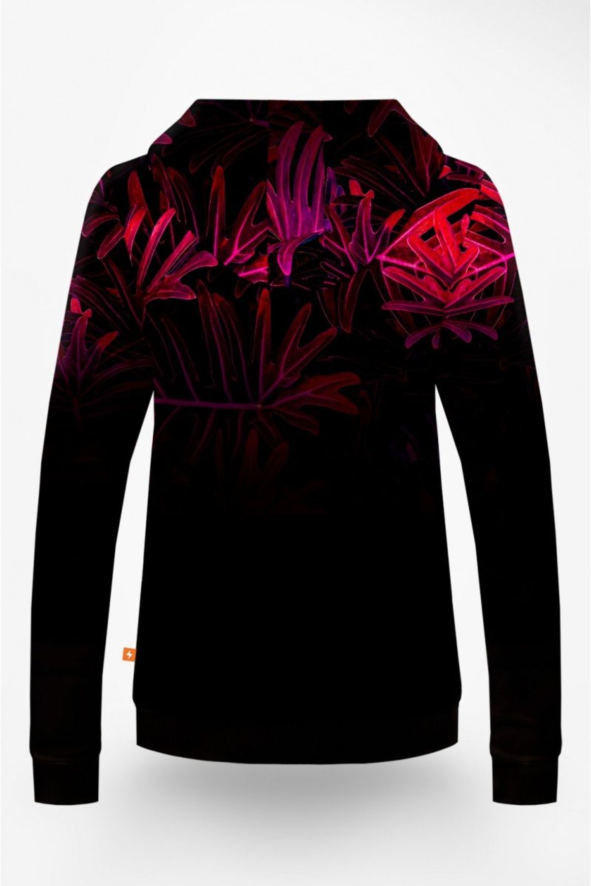Bluza z kapturem nierozpinana Damska Purple Leaves In Darkness - miniaturka 2