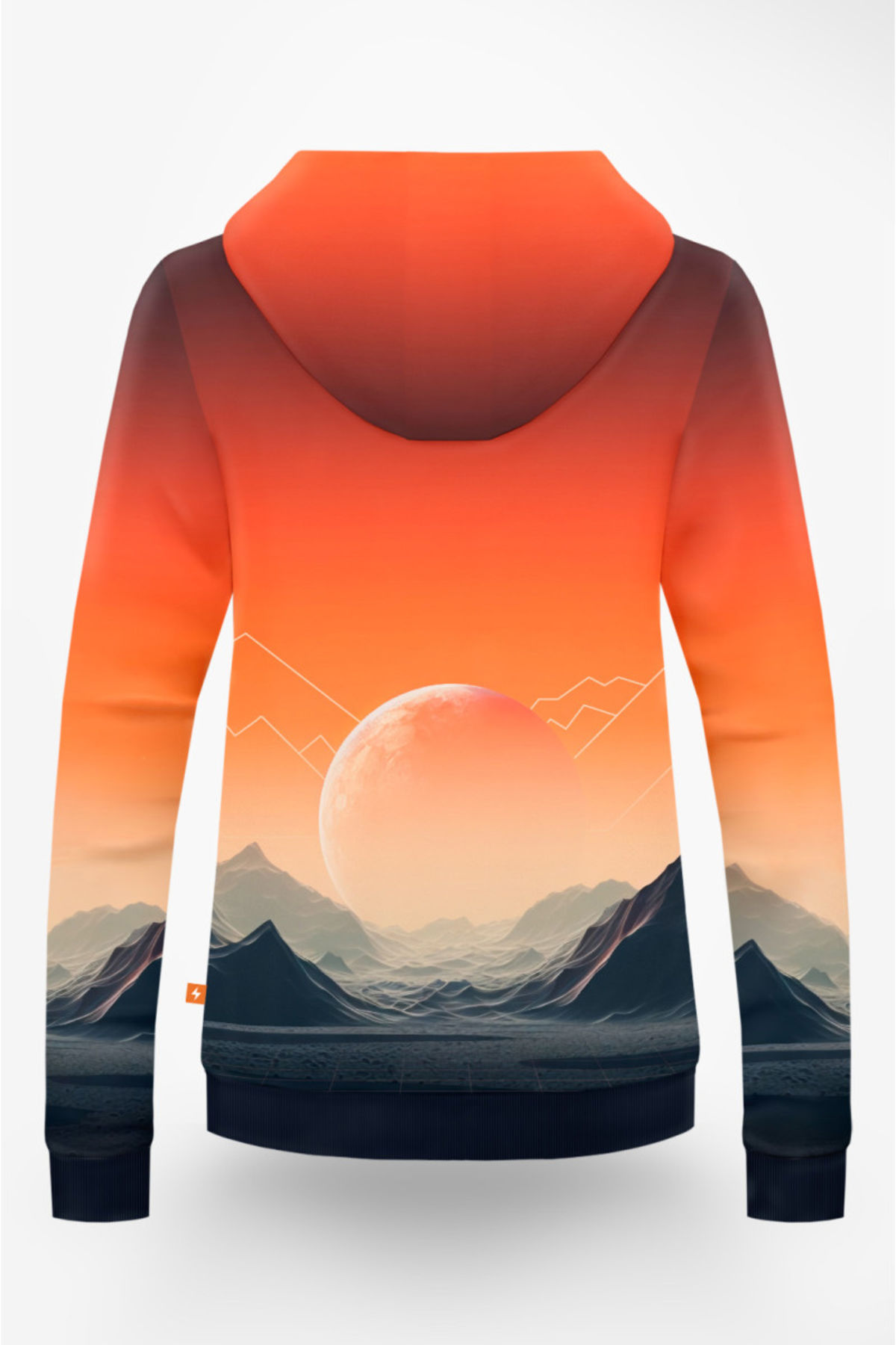 Bluza z kapturem rozpinana Damska Cyber Moon - miniaturka 2
