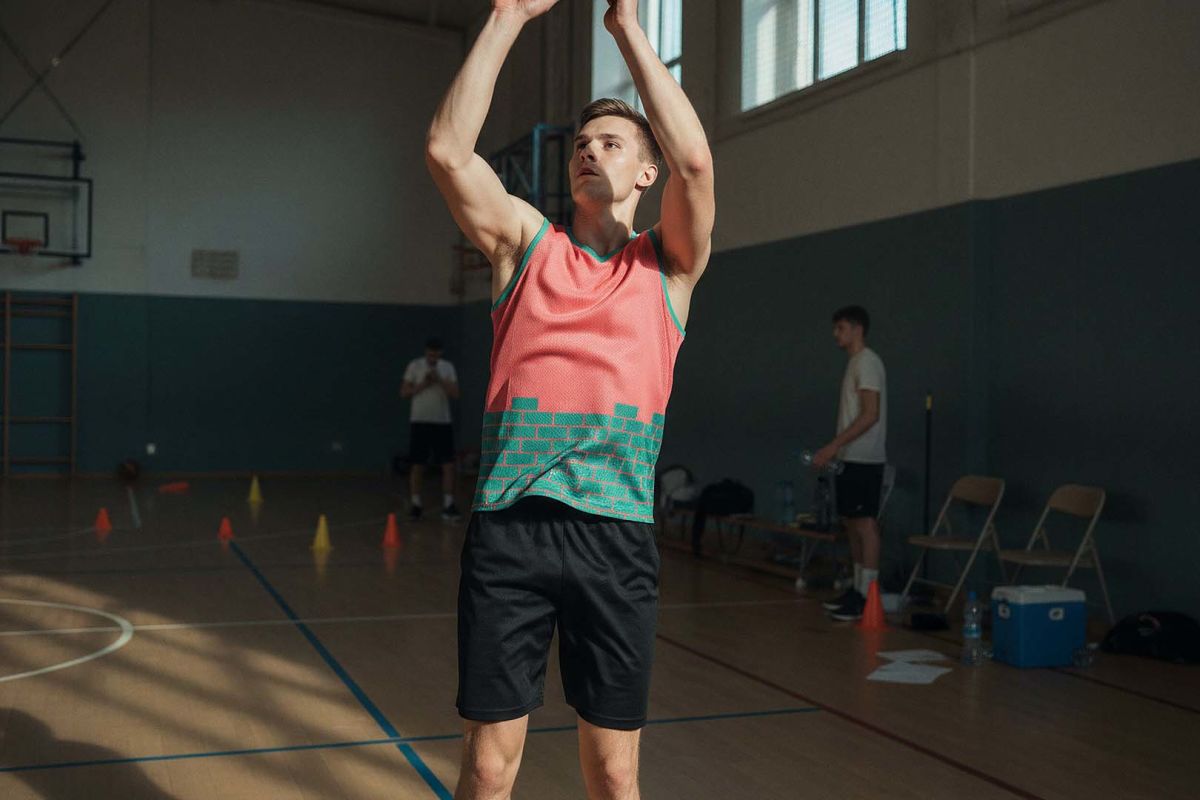 Wendbare Basketball-Shorts - miniaturka 8