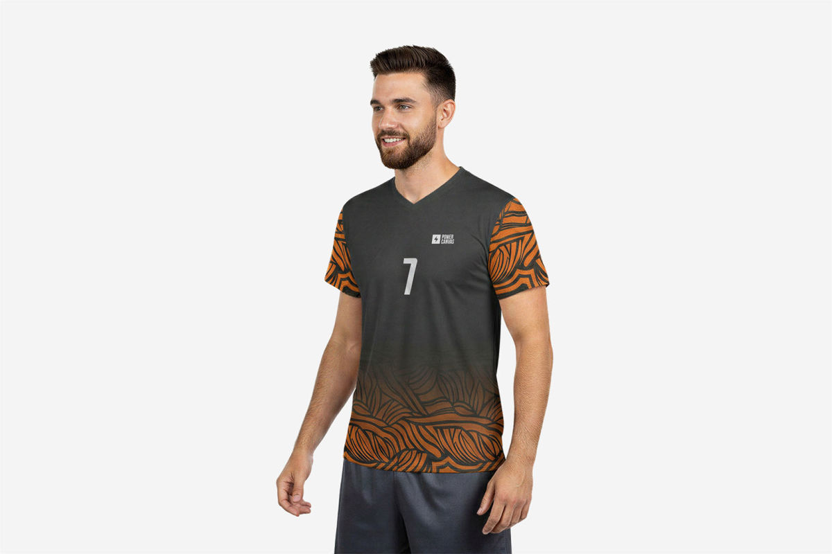 Volleyballshirt Basic V-Neck - miniaturka 1