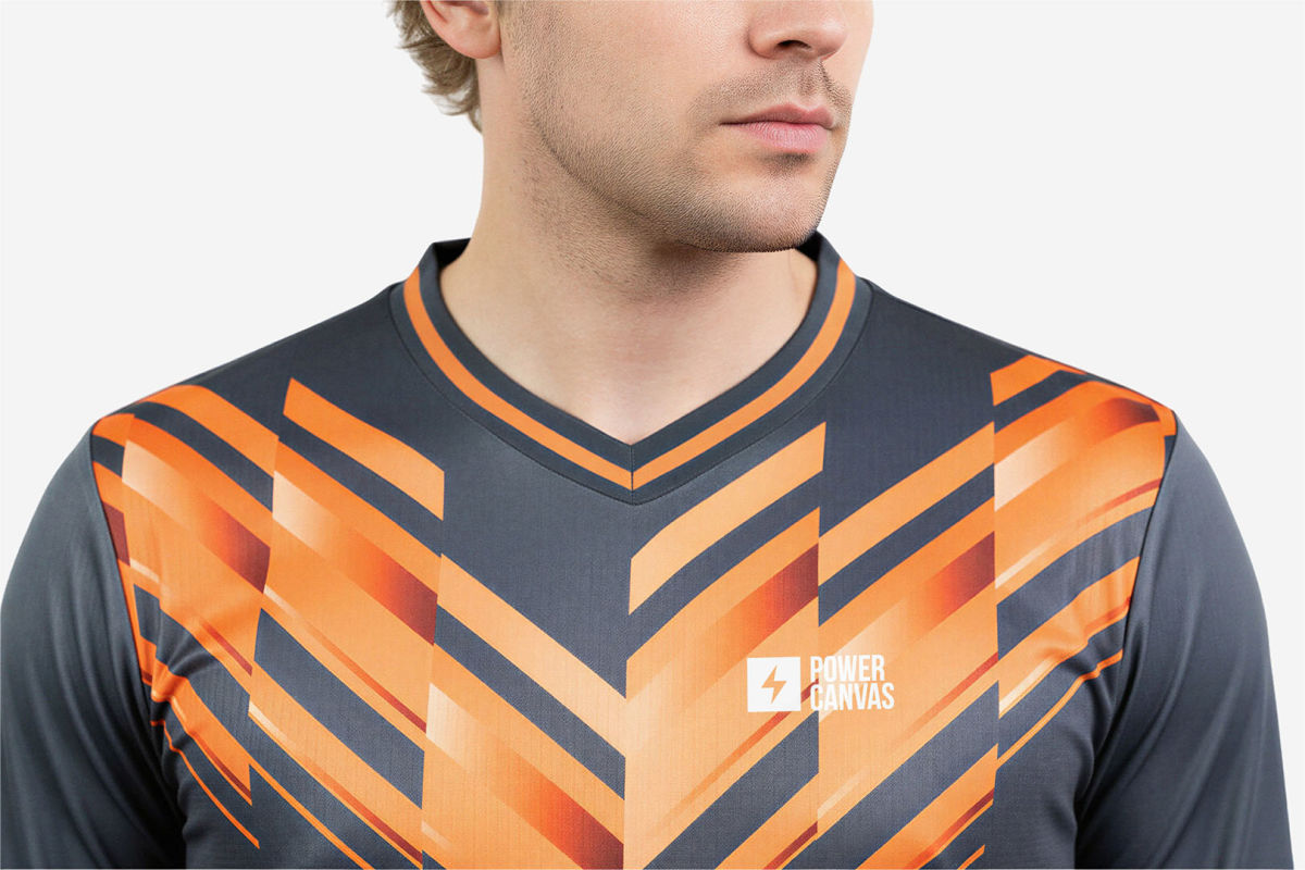 Basic V-neck football shirt - miniaturka 6