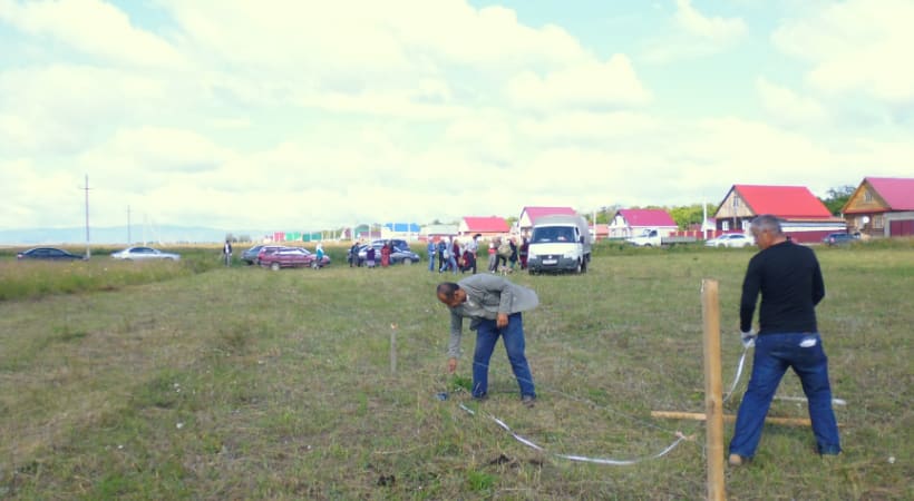 разметка фундамента