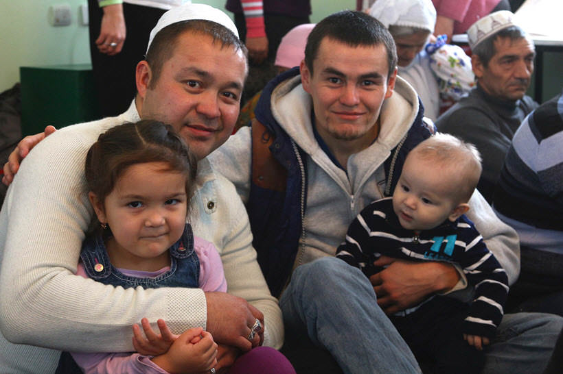 молодые мусульмане деревни Абзелилово