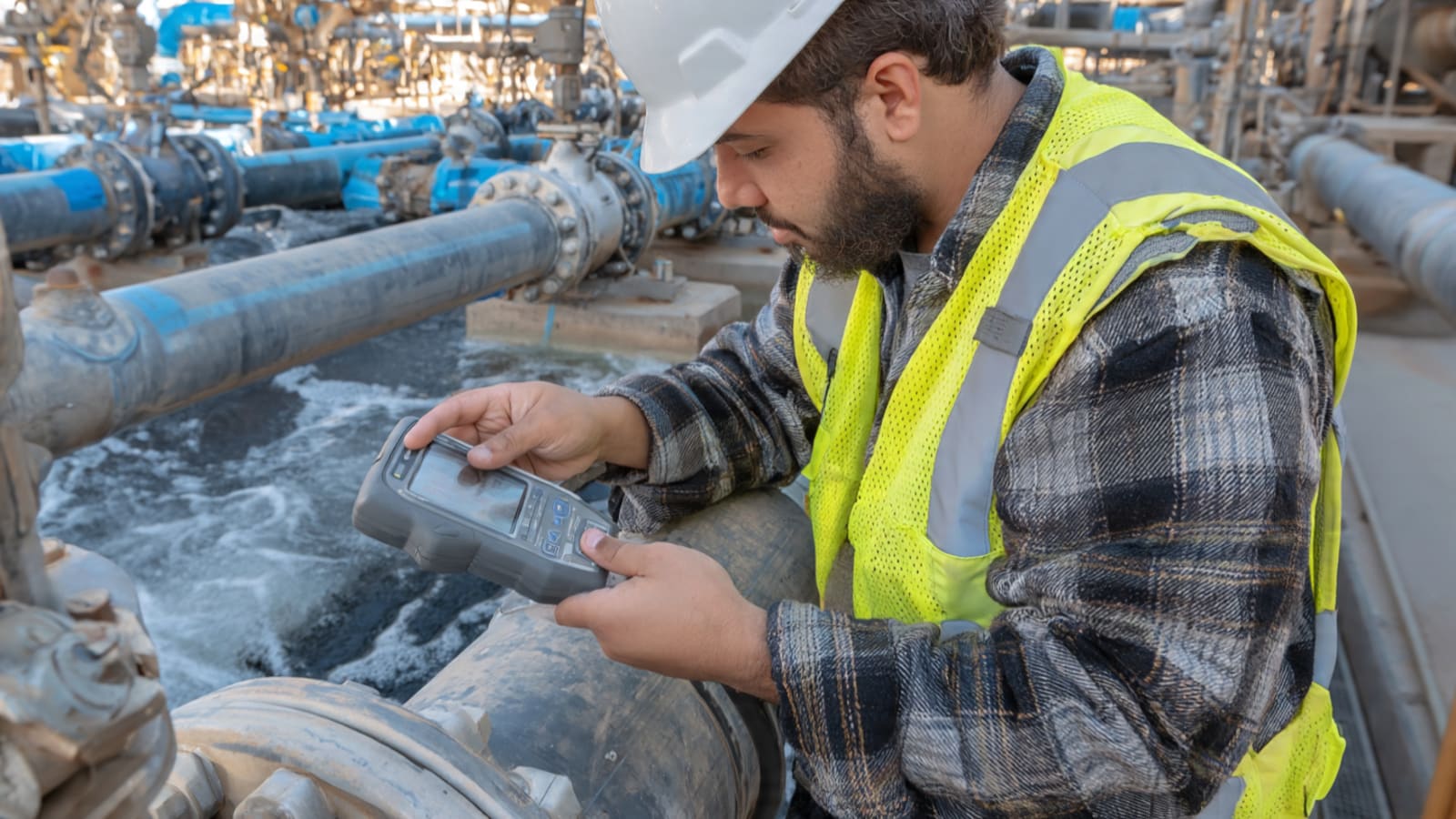 Water audit image placeholder showing industrial water system