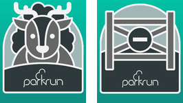 parkrun heritage challenge badges: Where It All Started and We Were Here