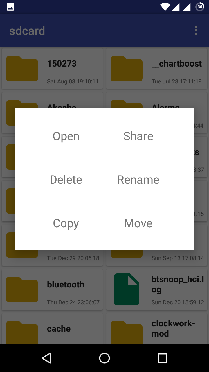 Android File Management Source Code Only