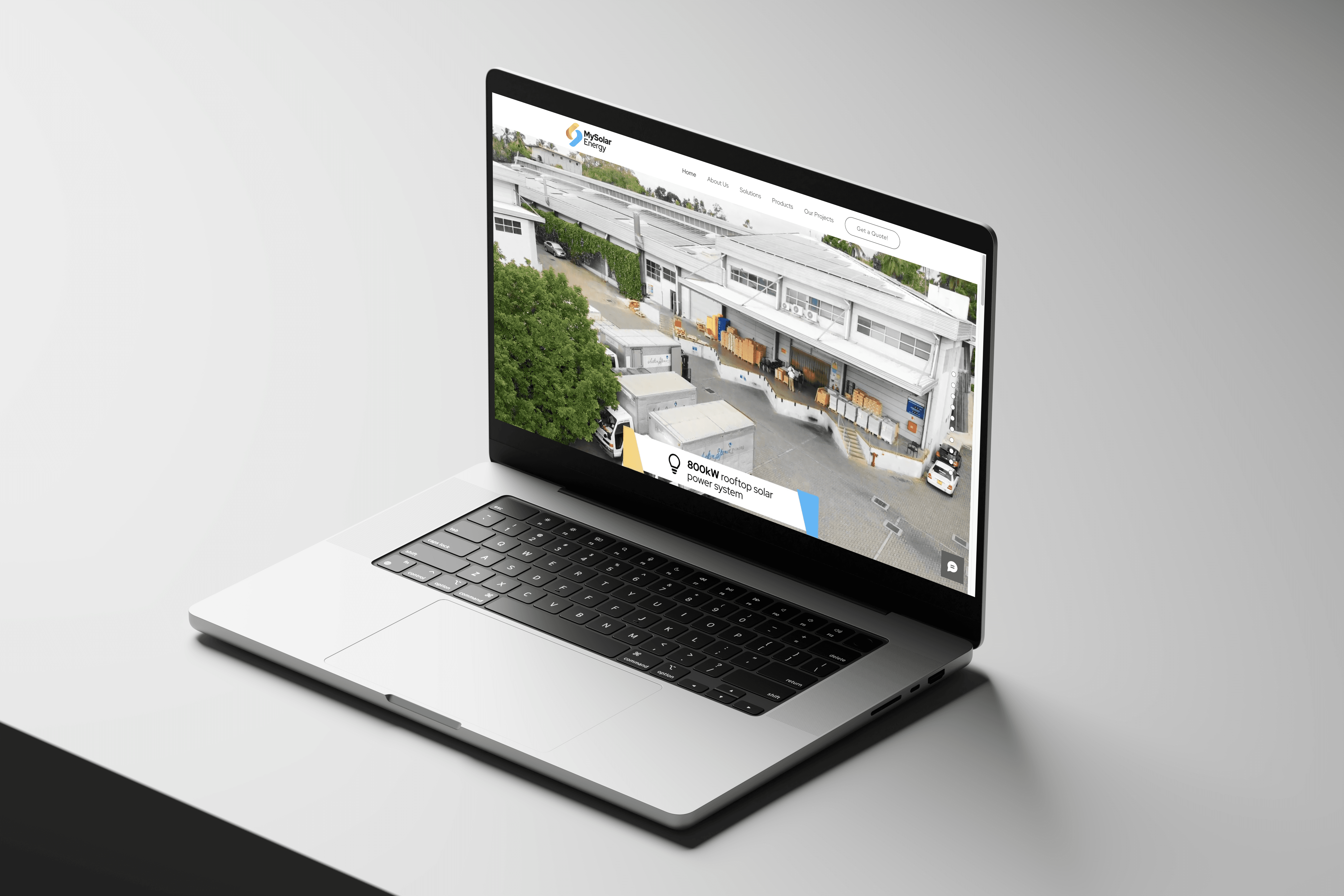 Developed a High-Performance Solar Energy Website for MySolar, Showcasing Renewable Energy Solutions and Streamlining Customer Inquiries