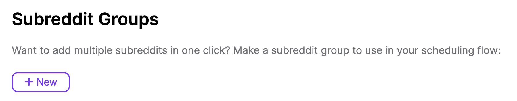 How to quickly make subreddit groups by niche