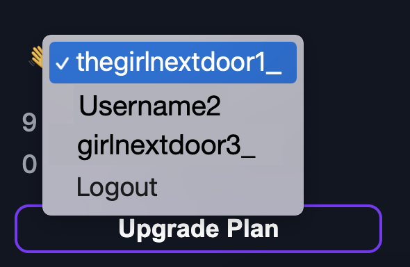 Screenshot of the app
