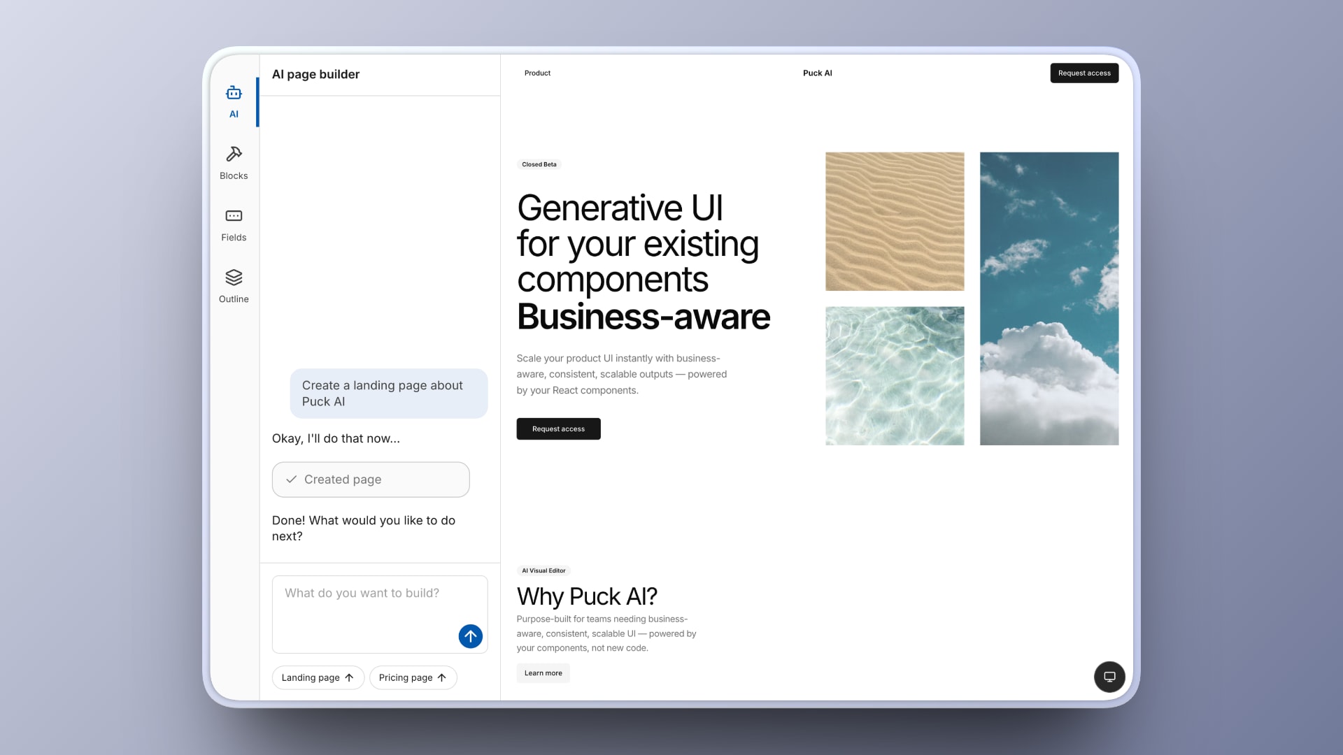 Puck Editor Interface