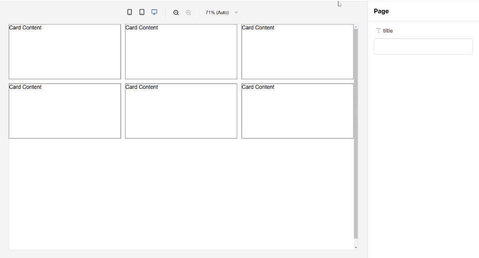 GIF showing drag-and-drop of components within a grid, including selection of the number of columns and rows each component spans
