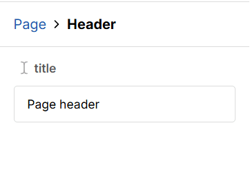 A Puck text field with a custom Lucide "text cursor" label icon