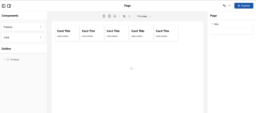 Flexbox component with slots