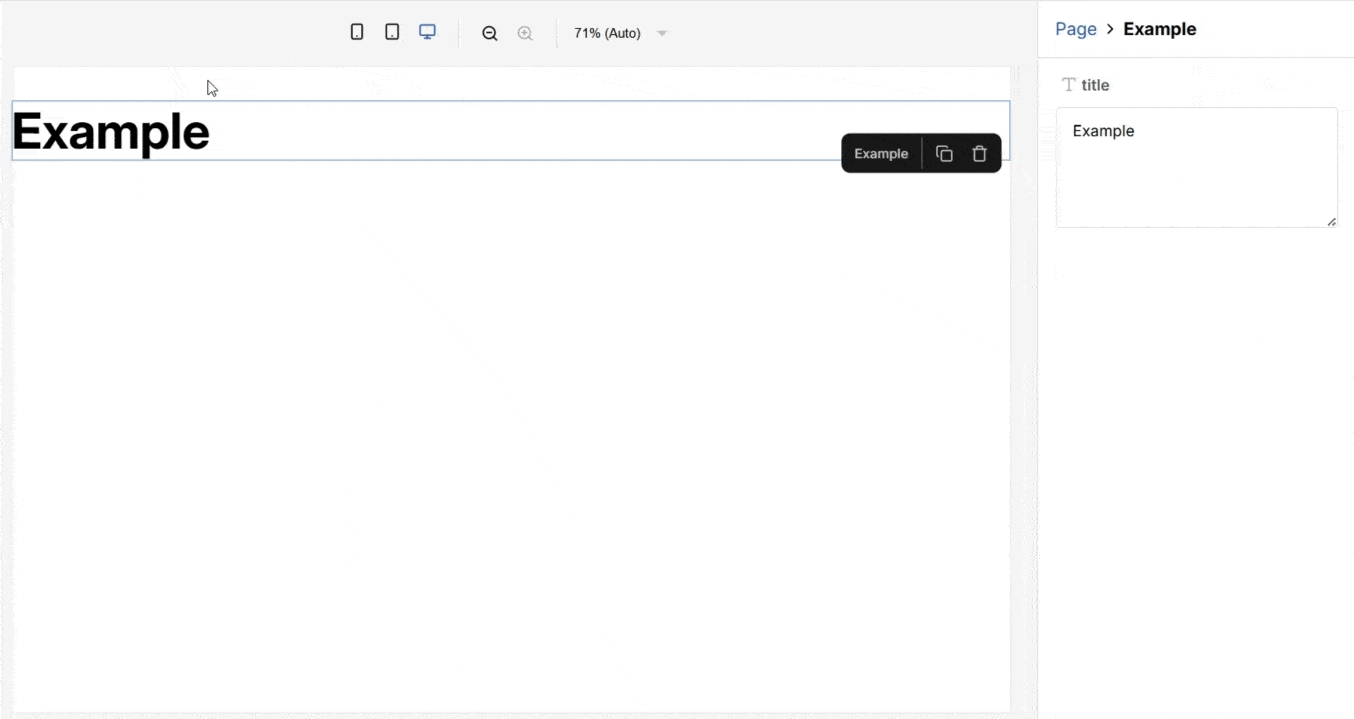 GIF showing a textarea field being edited inline