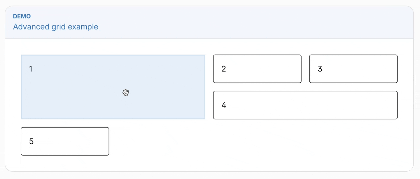 Advanced grid example