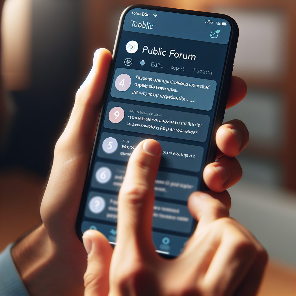 국민신문고 어플 사용 장면