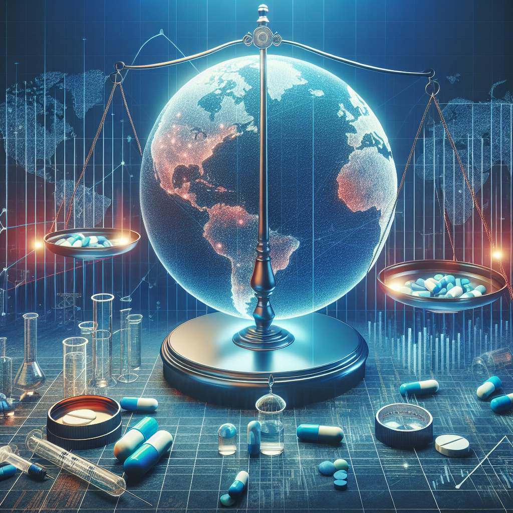 에이피알의 글로벌 시장 확장과 주주 환원 정책을 시각적으로 표현하는 이미지