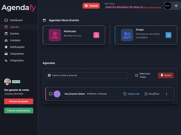 gif que muestra los informes de la plataforma