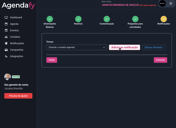 gif que muestra los informes de la plataforma