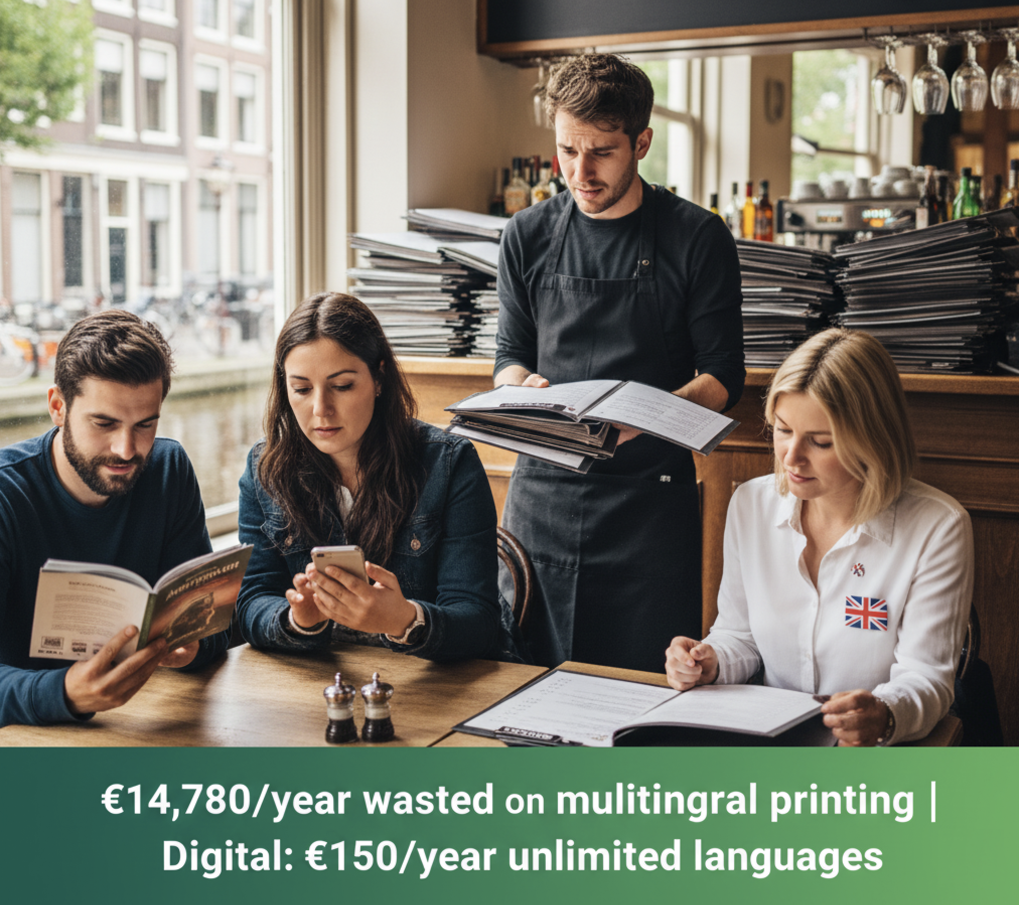 Amsterdam Tourist Restaurant Menu Chaos