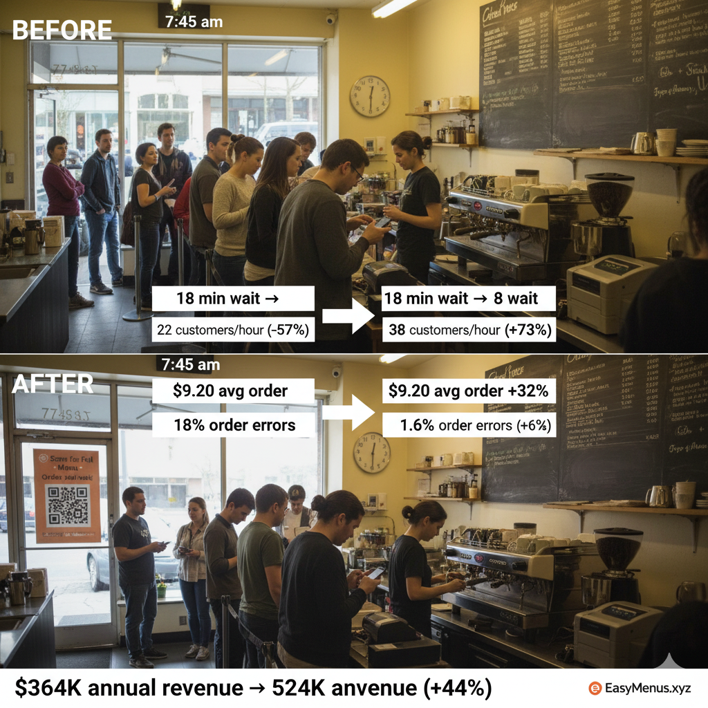 How Neighborhood Café Increased Takeaway Orders 56% with QR Ordering