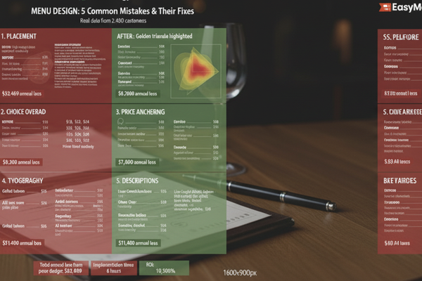 5 Menu Design Mistakes Costing You Thousands (And How to Fix Them)