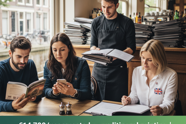 Amsterdam Tourist Restaurant Menu Chaos