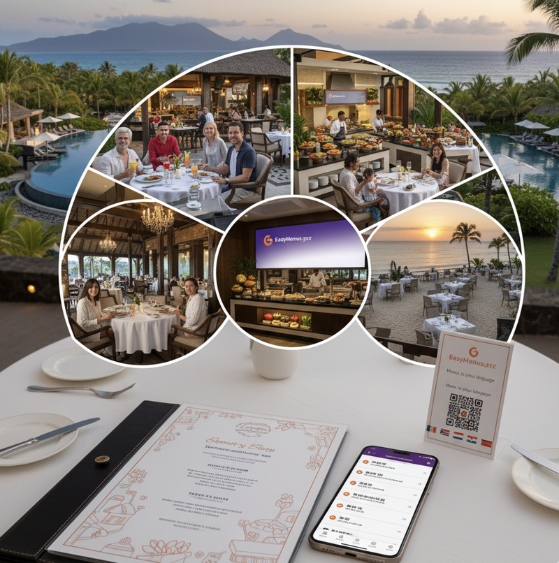 Five Restaurant Menus, Forty Languages: Resort Chaos