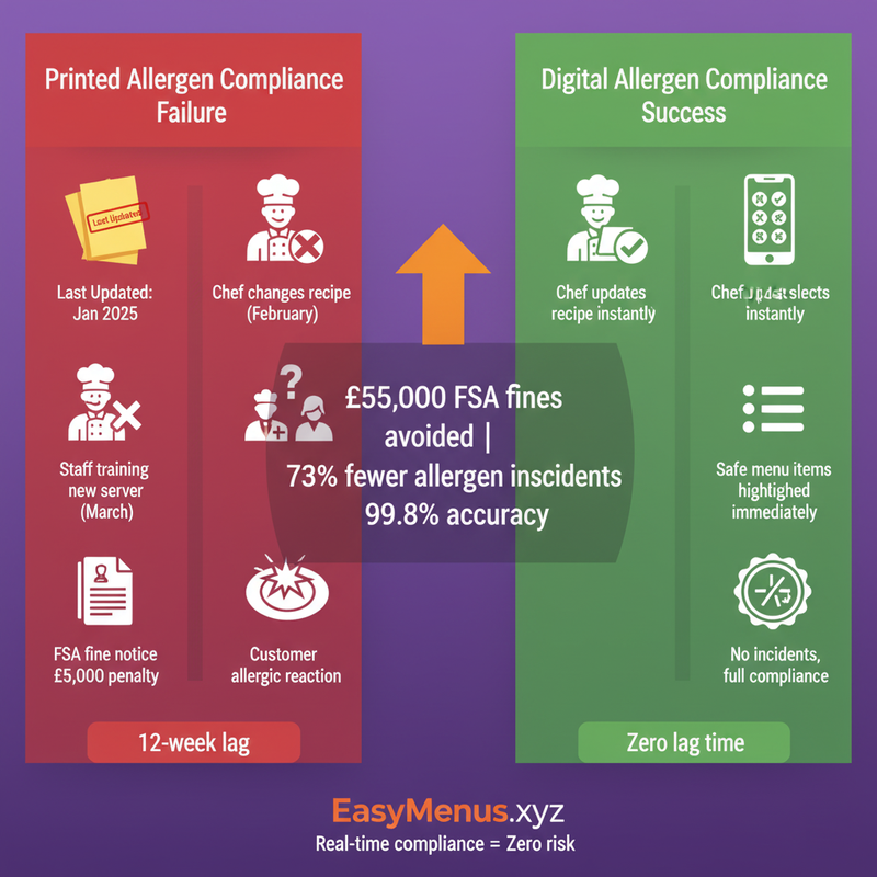 "Printed Allergen Compliance Failure