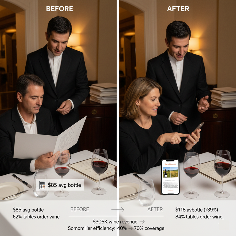 How Fine Dining Restaurant Increased Wine Sales 47% with Digital List