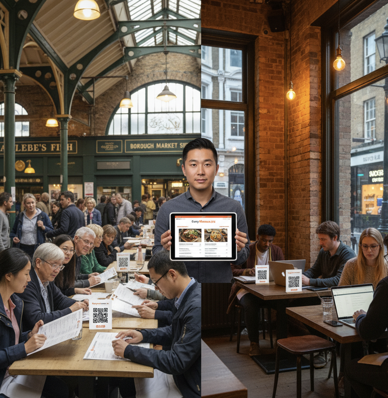 Why Shoreditch Restaurants Adopt Digital Menus 40% Faster Than Borough Market
