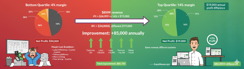 How to Reduce Restaurant Menu Printing Costs by 90% (Without Going Fully Digital)
