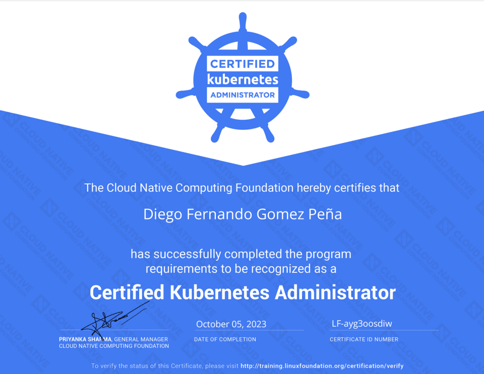 Certified Kubernetes Administrator (CKA)