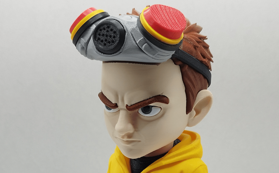 Jesse Pinkman – Impressão 3D em PLA Colorido (Multiparte)