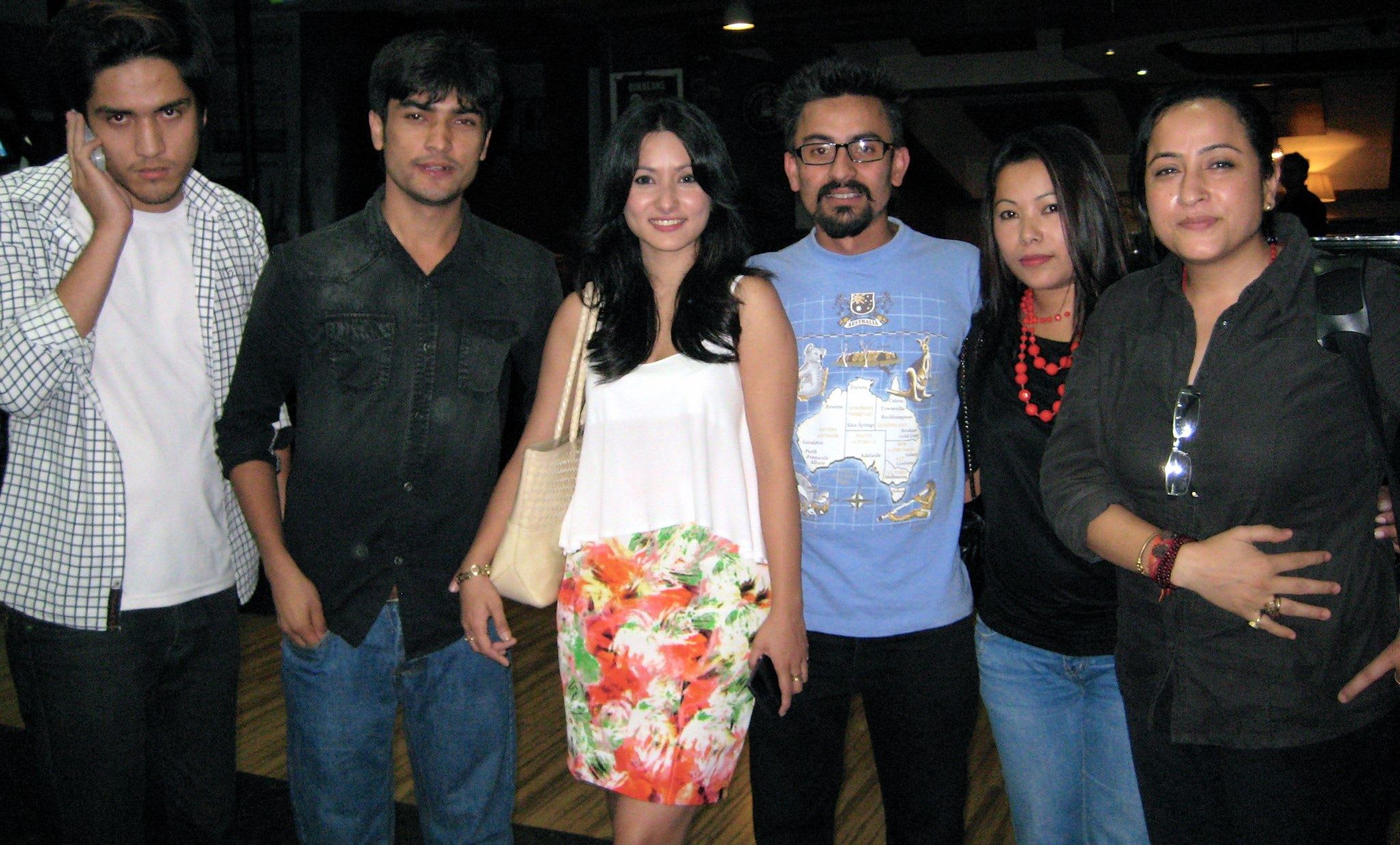 Namrata Shrestha attending Public Maun Screening