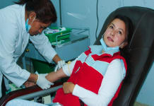 Namrata Shrestha Earthquake Relief Blood Donation