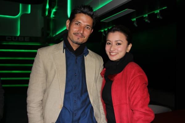 Namrata Shrestha and Arpan Thapa at Dhanda Nepali Movie Premiere