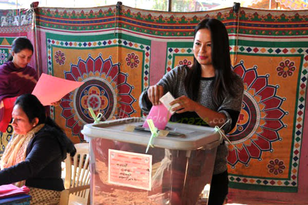 Malvika Subba votes new