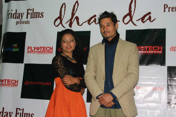 Dhanda Nepali Movie Actors Pose