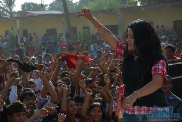 Rekha Thapa in baal Matlab Lanka Nepali Movie Rekha Thapa in baal Matlab Lanka Nepali Movie