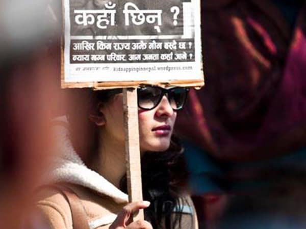 Namrata Shrestha joining the Women Protest in Nepal Namrata Shrestha joining the Women Protest in Nepal