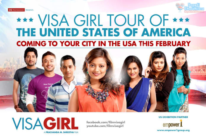 Visa Girl in USA Nepali Chalchitra