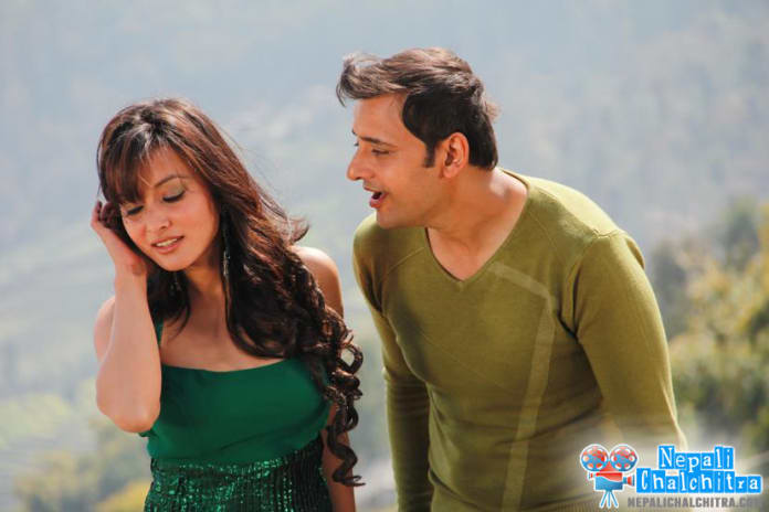 Namrata shrestha and siddhartha koirala in Megha Movie