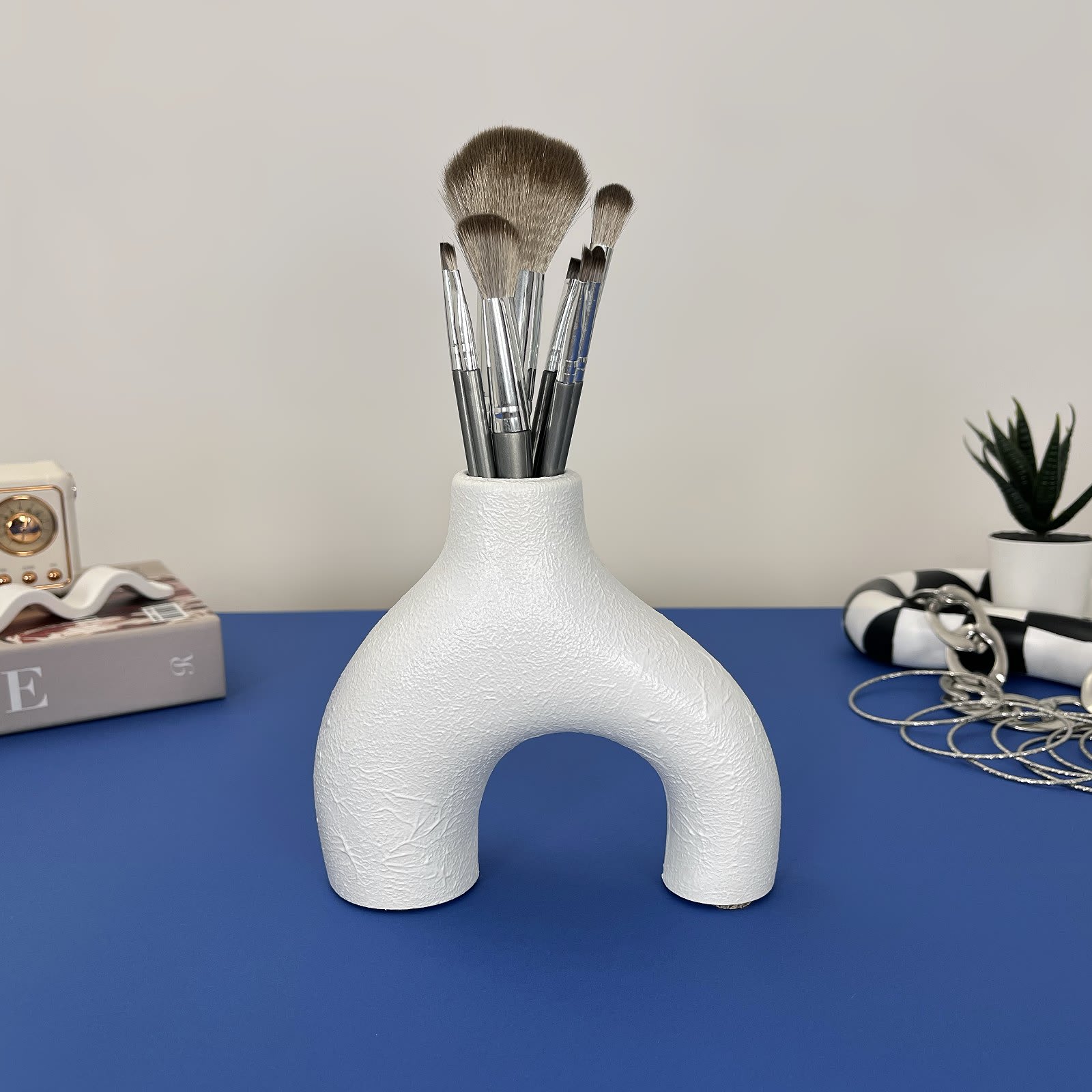 Ваза Арка Фактурна | Гіпсовий Виріб від майстерні "Щаслива Качка" - Слайд 4