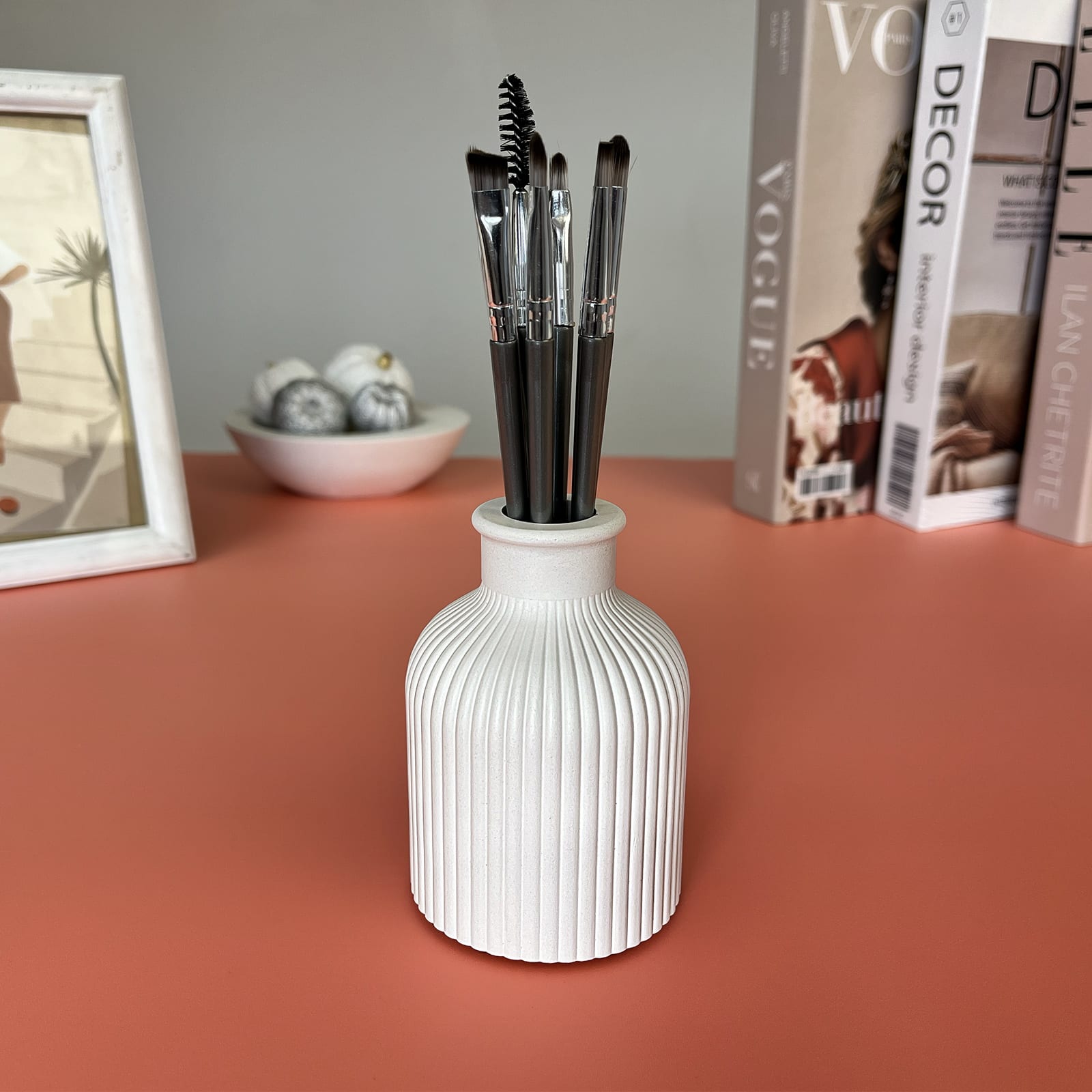 Ваза Ребриста | Гіпсовий Виріб від майстерні "Щаслива Качка" - Слайд 7