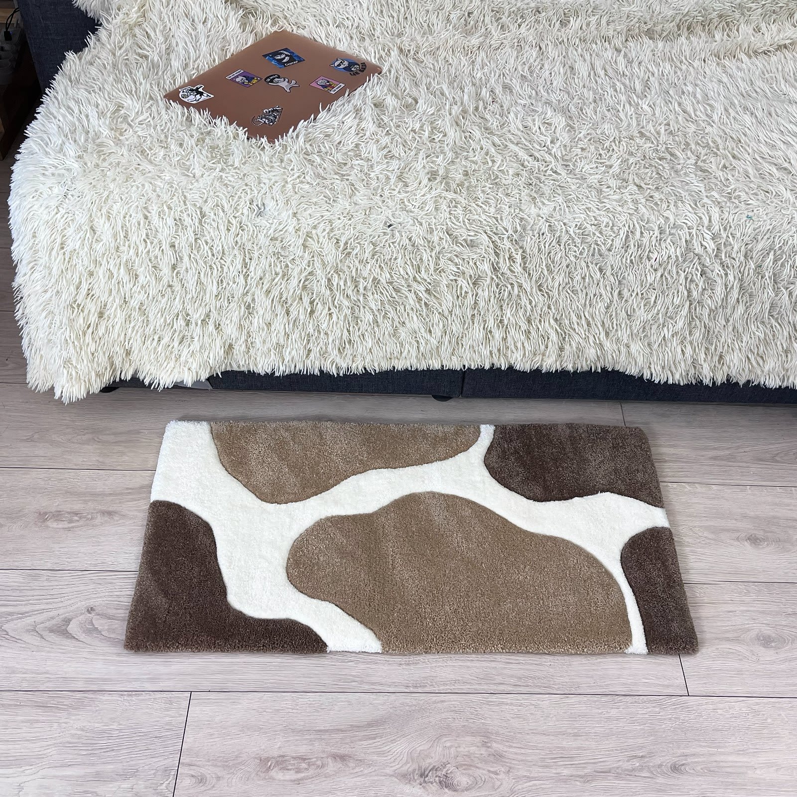 Килим Молочна Річка — абстрактна мапа / коров’яча шкура | Тафтинговий Килим від майстерні "Щаслива Качка" - Слайд 2